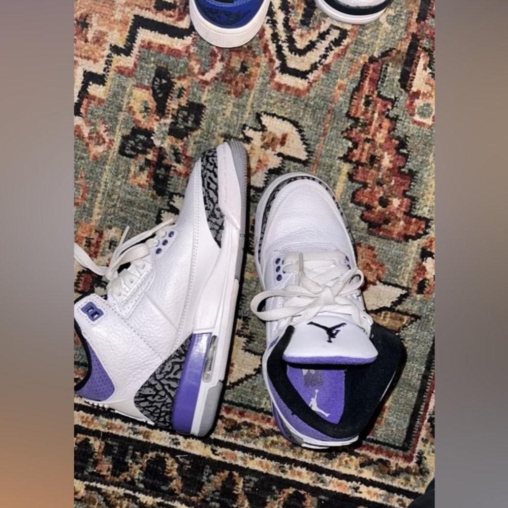 2022 Air Jordan 3 Retro GS, Dark Iris